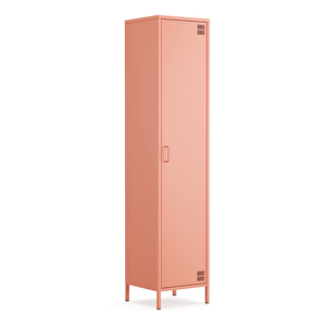Pera Metal Elbise Dolabı, Soyunma Dolabı, Tek Kapılı, 41,50 X 40 X 189,50 Cm - Ral 3022 Somon Ral 3022