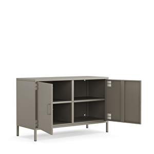 Tv Ünitesi, Tv Dolabı,2 Kapaklı Dolap 100,50 X 40 X 64,50 Cm - Ral 7039 Antrasit
