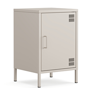 Pera Komodin Kapaklı 41,5 X 40 X 64,50 Cm - Bey Rengi 1179 Kum Beji