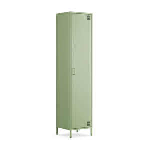 Pera Metal Elbise Dolabı, Soyunma Dolabı, Tek Kapılı, 41,50 X 40 X 189,50 Cm - Ral 6011 Yeşil