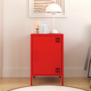 Pera Komodin Kapaklı 41,5 X 40 X 64,50 Cm 3020 Kırmızı Ral 3020