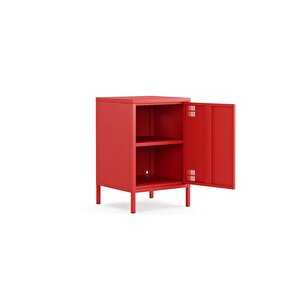 Pera Komodin Kapaklı 41,5 X 40 X 64,50 Cm 3020 Kırmızı