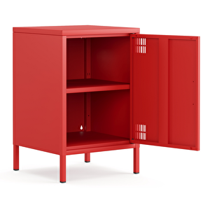 Pera Komodin Kapaklı 41,5 X 40 X 64,50 Cm 3020 Kırmızı