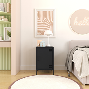 Pera Komodin Kapaklı 41,5 X 40 X 64,50 Cm - 7016 Antrasit 7016 Antrasit