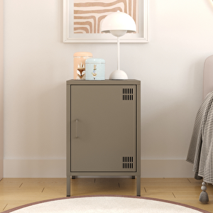 Pera Komodin Kapaklı 41,5 X 40 X 64,50 Cm - Ral 7039 Antrasit Ral 7039