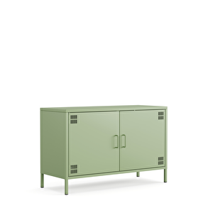 Pera Tv Ünitesi, Tv Dolabı,2 Kapaklı Dolap 100,50 X 40 X 64,50 Cm - Ral 6011 Yeşil Ral 6011