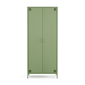 Pera Metal Elbise Dolabı, Soyunma Dolabı, İki Kapılı, 80,50 X 50 X 189,50 Cm - Ral 6011 Yeşil