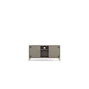 Pera Tv Ünitesi, Tv Dolabı,2 Kapaklı, Açık Raflı 130,50 X 40 X 64,50 Cm - Ral 7039 Antrasit