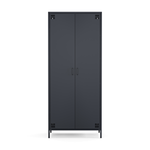 Pera Metal Elbise Dolabı, Soyunma Dolabı, İki Kapılı, 80,50 X 50 X 189,50 Cm - Ral 7016 Antrasit