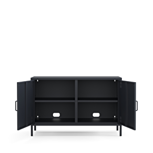 Tv Ünitesi, Tv Dolabı,2 Kapaklı Dolap 100,50 X 40 X 64,50 Cm - Ral 7016 Antrasit