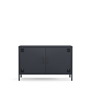 Tv Ünitesi, Tv Dolabı,2 Kapaklı Dolap 100,50 X 40 X 64,50 Cm - Ral 7016 Antrasit