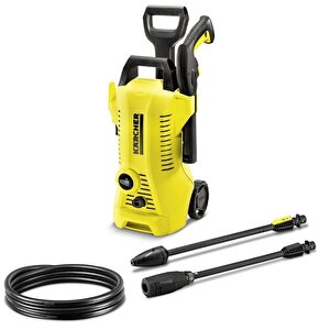 K2 110 Bar Yüksek Basıçlı Araç Yıkama Makinesi 1400 W + Şampuan + Köpük Püskürtme Aparatı + Bakım Spreyi Seti