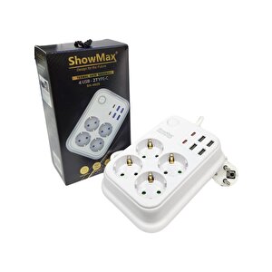 Showmax Sh-4629 Termal Akım Korumalı 2 Metre Priz