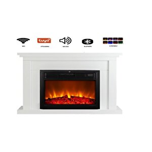 Tektes  Elektri̇kli̇ Şömi̇ne Krem Kasali