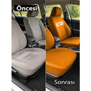 Aracinizin Icini Yenileyen Kia Sephia Ile Uyumlu Oto Koltuk Kilifi Ile Her Detay Ozel Turuncu
