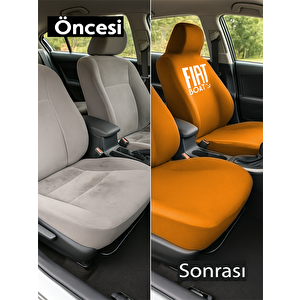 Arac Icinde Estetik Ve Rahatlik Arayanlara Fiat Stilo Ile Uyumlu Oto Koltuk Kilifi Tavsiyemizdir Turuncu