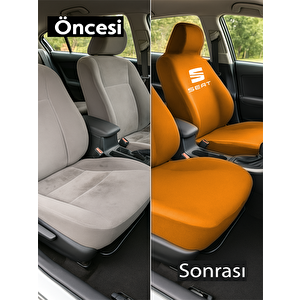 Sade Ve Sik Gorunum Sunan Seat Ateca Ile Uyumlu Oto Koltuk Kilifi Tam Araciniza Gore Turuncu