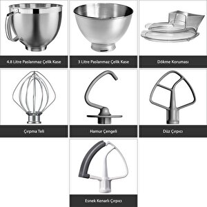 Kitchenaid Artisan 5ksm175psewh White 4.8 Litre Stand Mikser