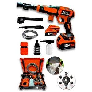 Yüksek Basınçlı Kömürsüz Motor Akülü Oto Araba Yıkama Makinesi Şarjlı Max 110 Bar