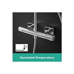 Hansgrohe Vernis Shape 230 1jet Duş Kolonu Termostat Ile 26286000