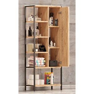 Eva Kapaklı Banyo Rafı / Çok Amaçlı Dolap