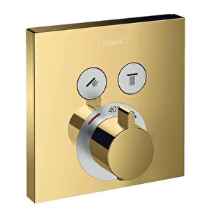 Showerselect Termostatik Ankastre  Banyo Bataryası 2 Çıkış Altın 15763990