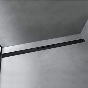 Raindrain Duş Kanalı 80 Cm Satin Siyah