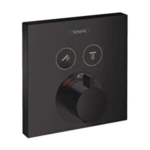 Showerselect Termostatik Ankastre Banyo Bataryası 2 Çıkış Mat Siyah 15763670