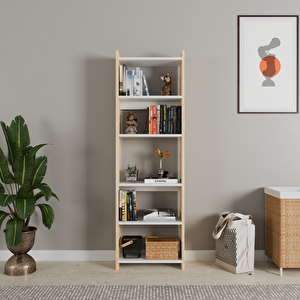 Rozbo 5 Raflı Kitaplık 45x22x160 Cm