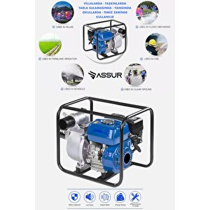 Profesyonel 3 İnç Benzinli Su Pompası Motoru