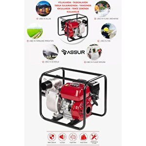Profesyonel 3 İnç Benzinli Su Pompası Motoru