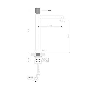 Yüksek Lavabo Bataryasi Krom Fm-2121