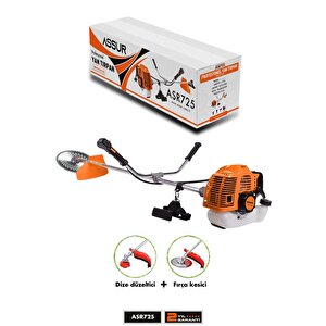 11000rpm 5.9 Hp Yan Tipi Benzinli Motorlu Ot Çalı Çim Biçme Tırpanı + Çapalama Aparatlı
