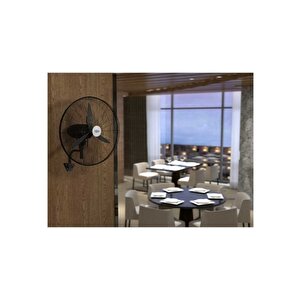 Hef-da750 210w 75 Cm Siyah 3 Kanat Anahtarlı Sanayi Tipi Duvar Vantilatörü