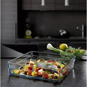59314 Premium Kare Büyük Boy Borcam Fırın Tepsisi