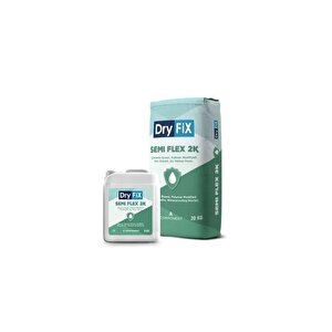 Semi Flex 2k Yarı Elastik Çimento Esaslı Sürme Su Yalıtımı 25 Kg Set