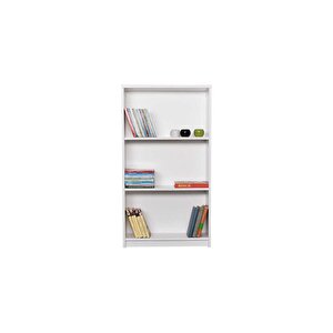 3 Raflı Kitaplık-beyaz 58x106x23 Cm