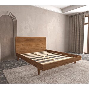 Softwood Ahşap Ceviz Karyola | Kolay Kurulum