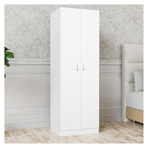 Bahar Giyinme Dolabı - Çok Amaçlı Dolap - Gardırop 60 Cm-2 Kapaklı