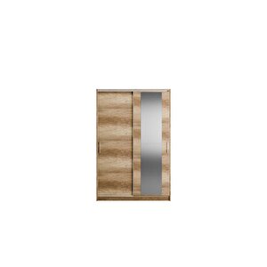 Sürgülü Aynalı Gardırop-açık Ceviz (tori) 120x182x52 Cm (gxyxd)