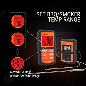 Thermopro Tp08s Wifi Kablosuz Saplamalı Yemek Termometresi