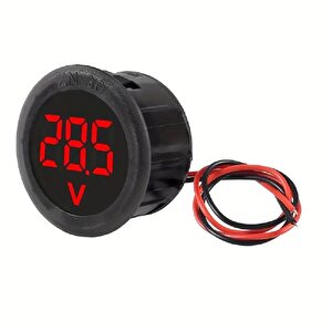 Dijital Voltmetre Dc4-100v Kırmızı Araç Karavan Motorsiklet Yat Tekne