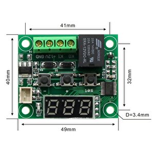 Dc 12v Mini Termostat Sıcaklık Kontrol Devresi -50-110c