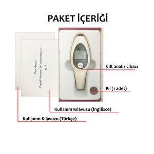 Sk-8 Dijital Cilt Yağ Nem Analiz Cihazı