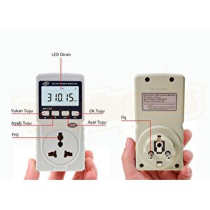 Benetech Gm86 Enerjimetre Watt Güç Ölçer