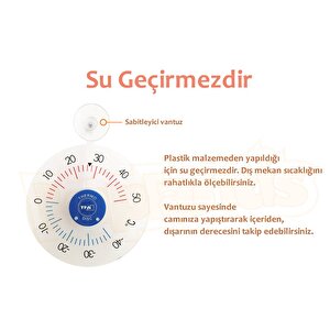 Pencere Termometresi Vantuzlu