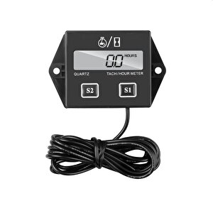 Dt1112 Dijital 2 Zamanlı Motor Takometre Saat Ölçer Rpm