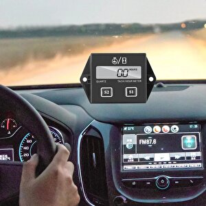 Dt1112 Dijital 2 Zamanlı Motor Takometre Saat Ölçer Rpm