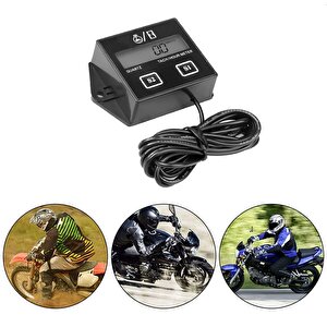 Dt1112 Dijital 2 Zamanlı Motor Takometre Saat Ölçer Rpm