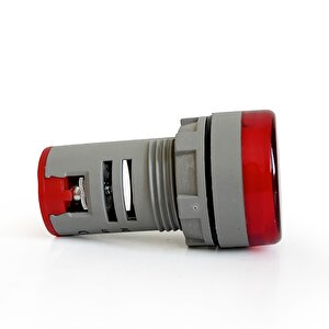 Mini Dijital Voltmetre 22mm Ac 60-500v Led Kırmızı Işık